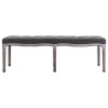 Banc Lin Bois solide 150x40x48 cm Gris foncé 517702517702