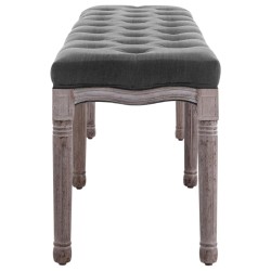 Banc Lin Bois solide 150x40x48 cm Gris foncé 517702517702