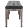 Banc Lin Bois solide 150x40x48 cm Gris foncé 517702517702