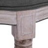 Banc Lin Bois solide 150x40x48 cm Gris foncé 517702517702