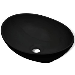 Lavabo céramique 40 x 33 cm Noir  517703517703