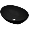 Lavabo céramique 40 x 33 cm Noir  517703517703