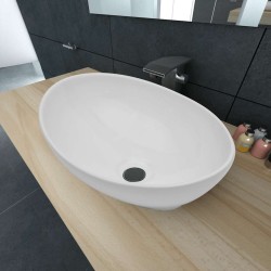 Lavabo céramique 40 x 33 cm Ovale Blanc 517707517707