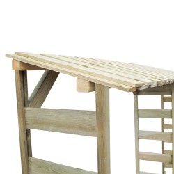 Abri de bois de chauffage 300 x 44 x 176 cm Pinède imprégnée 517711517711