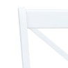 Ensemble de salle à manger 5 pcs Bois d'hévéa Blanc et marron 517714517714