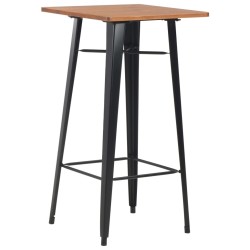 Mobilier de bar 3 pcs Acier Noir 517715517715