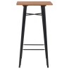 Mobilier de bar 3 pcs Acier Noir 517715517715