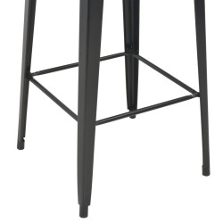 Mobilier de bar 3 pcs Acier Noir 517715517715