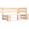Canapé de jardin palette avec coussins sable Pinède 517718517718