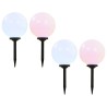 Lampes solaires sphériques LED de jardin 4 pcs 30 cm RVB 517719517719