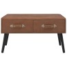 Banc avec tiroirs 80 cm Marron foncé Similicuir 517720517720
