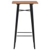 Mobilier de bar 3 pcs Acier Noir 517723517723