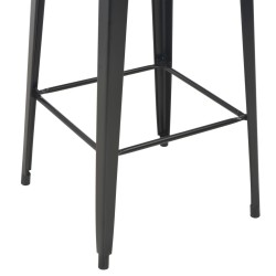 Mobilier de bar 3 pcs Acier Noir 517723517723