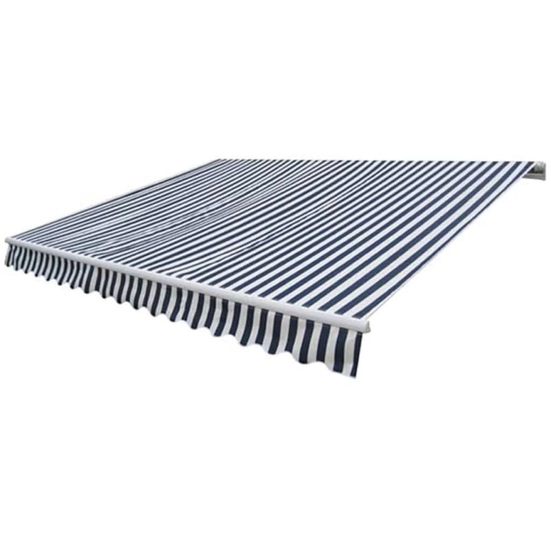 Auvent pliable motorisé 400 cm Bleu/blanc 517729517729