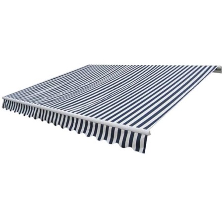 Auvent pliable motorisé 400 cm Bleu/blanc 517729517729
