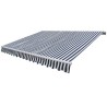 Auvent pliable motorisé 400 cm Bleu/blanc 517729517729