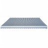 Auvent pliable manuel 500 cm Bleu/blanc 517732517732