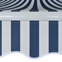 Auvent pliable manuel 500 cm Bleu/blanc 517732517732