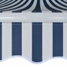 Auvent pliable manuel 500 cm Bleu/blanc 517732517732