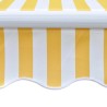 Auvent pliable motorisé 400 cm Jaune/blanc 517738517738