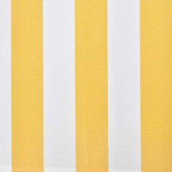 Auvent pliable motorisé 400 cm Jaune/blanc 517738517738