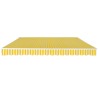 Auvent pliable manuel 400 cm Jaune/blanc  517739517739