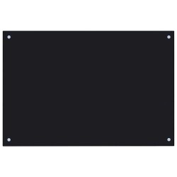 Dosseret de cuisine Noir 90x60 cm Verre trempé 517756517756