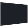 Dosseret de cuisine Noir 90x60 cm Verre trempé 517756517756
