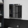 Miroir mural avec étagère 40x40 cm Verre trempé 517761517761