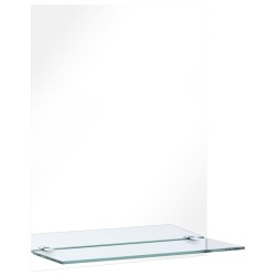 Miroir mural avec étagère 50x70 cm Verre trempé 517765517765
