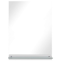 Miroir mural avec étagère 50x70 cm Verre trempé 517765517765