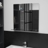 Miroir mural avec étagère 50x50 cm Verre trempé 517766517766