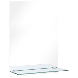 Miroir mural avec étagère 30x50 cm Verre trempé 517767517767
