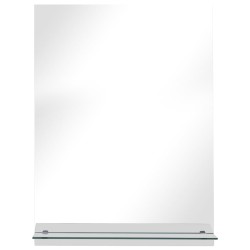 Miroir mural avec étagère 30x50 cm Verre trempé 517767517767