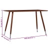 Table de salle à manger Marron 120x60x74 cm MDF 517770517770
