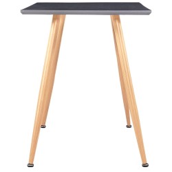 Table de salle à manger Gris et chêne 120x60x74 cm MDF 517771517771