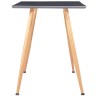Table de salle à manger Gris et chêne 120x60x74 cm MDF 517771517771