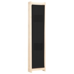 Cloison de séparation 5 panneaux Noir 200 x 170 x 4 cm Tissu 517772517772