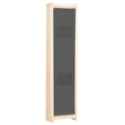 Cloison de séparation 6 panneaux Gris 240 x 170 x 4 cm Tissu 517775517775