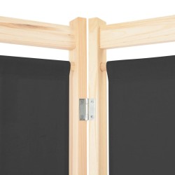 Cloison de séparation 6 panneaux Gris 240 x 170 x 4 cm Tissu 517775517775