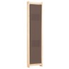 Cloison de séparation 3 panneaux Marron 120x170x4 cm Tissu 517776517776