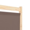 Cloison de séparation 3 panneaux Marron 120x170x4 cm Tissu 517776517776