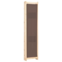 Cloison de séparation 4 panneaux Marron 160x170x4 cm Tissu 517777517777