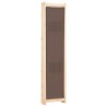 Cloison de séparation 4 panneaux Marron 160x170x4 cm Tissu 517777517777