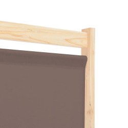 Cloison de séparation 4 panneaux Marron 160x170x4 cm Tissu 517777517777