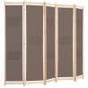 Cloison de séparation 5 panneaux Marron 200 x 170 x 4 cm Tissu 517778517778