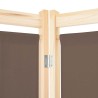 Cloison de séparation 6 panneaux Marron 240 x 170 x 4 cm Tissu 517779517779
