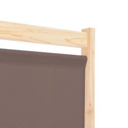 Cloison de séparation 6 panneaux Marron 240 x 170 x 4 cm Tissu 517779517779