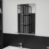 Miroir mural avec étagère 40x60 cm Verre trempé 517780517780