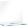Miroir mural avec étagère 60x60 cm Verre trempé 517781517781
